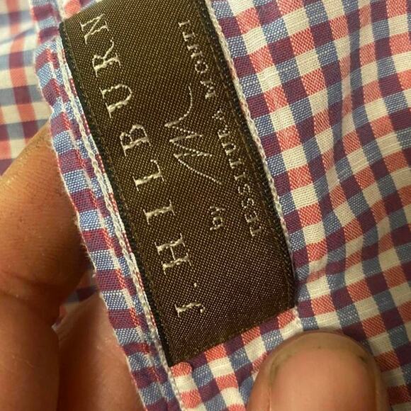 J hilburn mens checkered dress shirt - Picture 4 of 7